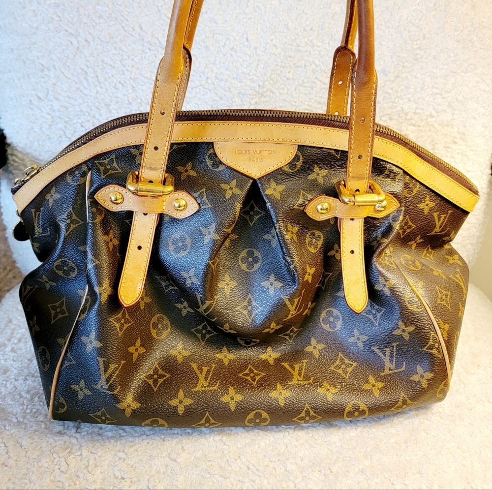 LOUIS VUITTON Tivoli PM Monogram Canvas Shoulder Satchel Bag 🤎